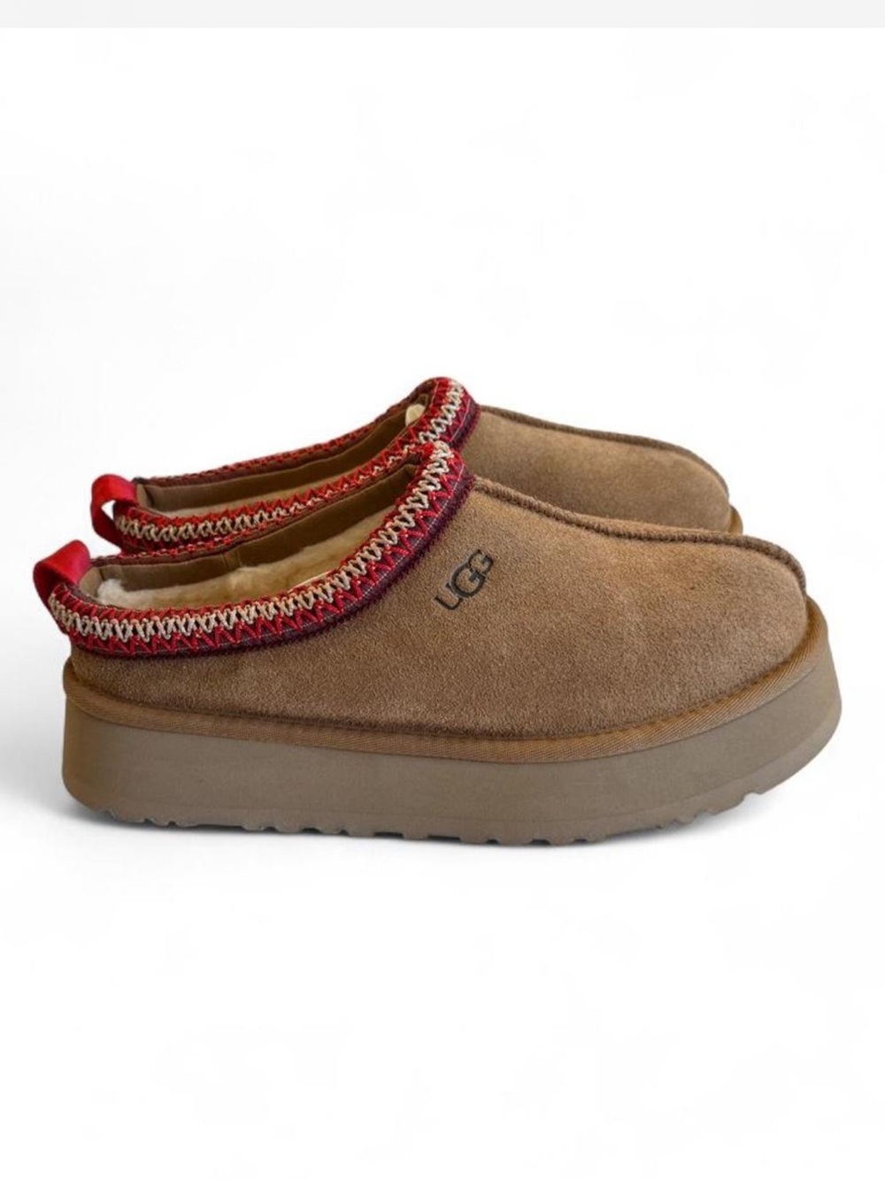 UGG Women’s Tasman Slip-On Clog with Red Trim - Picture 3 of 5